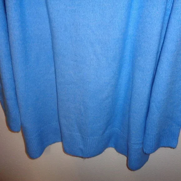 Evri Women's Plus Size Crewneck Pointelle Sweater Size 2X NWT Blue - Picture 9 of 10